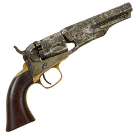 Original U.S. Civil War Colt M-1862 Police Pocket .36cal Percussion Revolver with 4 1/2" Barrel made in 1861 - Serial 2955