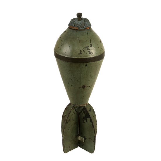 Original French WWI Pneumatic Mortar “Type A” Bomb For The Brandt 60mm Pneumatic Mortar - Inert Original Items