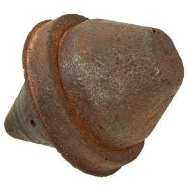 Original German WWII Inert Panzerfaust Gross Anti-Tank Rocket Rocket Top with Intact Shaped Charge Cavity Cone