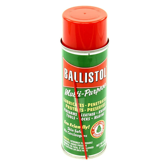 Ballistol Multi-Purpose Cleaning and Lubricating 6 oz Aerosol Can - Antique Gun Oil International Military Apparatus